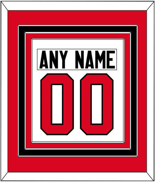 Canada Men's Hockey Nameplate & Number (Back) Combined - 2014 Olympics Home White - Premier Tier 2