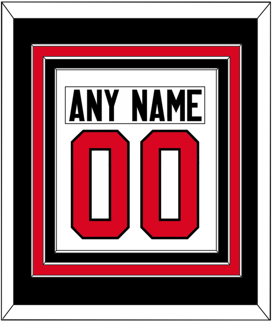 Canada Men's Hockey Nameplate & Number (Back) Combined - 2014 Olympics Home White - Premier Tier 3