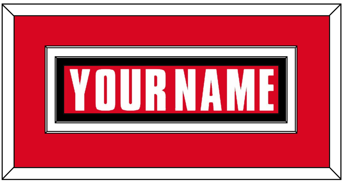 Canada Men’s Hockey Nameplate - 2002 Olympics Road Red - Signature Tier 2