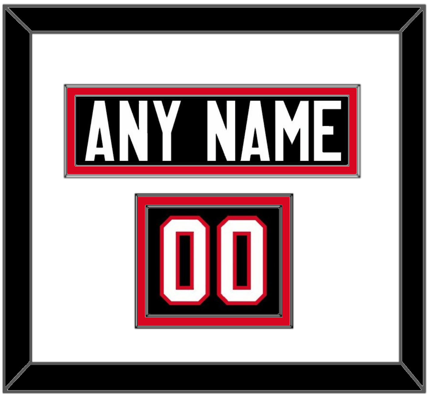 Canada Men’s Hockey Nameplate & Number (Shoulder) - 2014 Olympics Alternate Black - Signature Tier 1