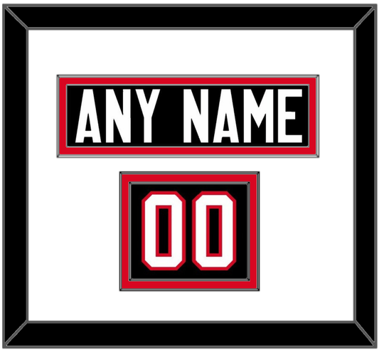 Canada Men’s Hockey Nameplate & Number (Shoulder) - 2014 Olympics Alternate Black - Signature Tier 1