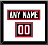 Canada Men’s Hockey Nameplate & Number (Shoulder) - 2014 Olympics Alternate Black - Double Mat 1