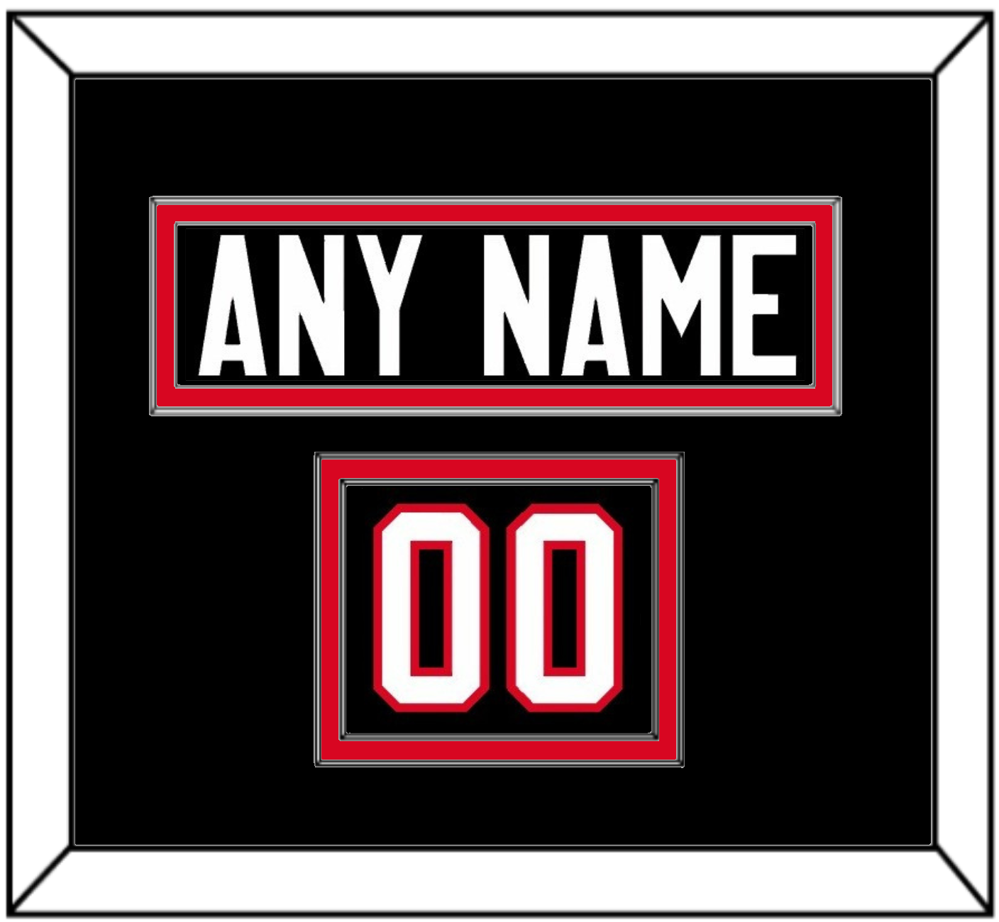 Canada Men’s Hockey Nameplate & Number (Shoulder) - 2014 Olympics Alternate Black - Signature Tier 2