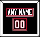 Canada Men’s Hockey Nameplate & Number (Shoulder) - 2014 Olympics Alternate Black - Double Mat 2