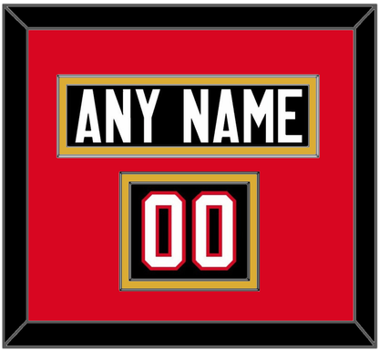 Canada Men’s Hockey Nameplate & Number (Shoulder) - 2014 Olympics Alternate Black - Signature Tier 3