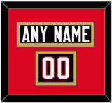 Canada Men’s Hockey Nameplate & Number (Shoulder) - 2014 Olympics Alternate Black - Double Mat 3