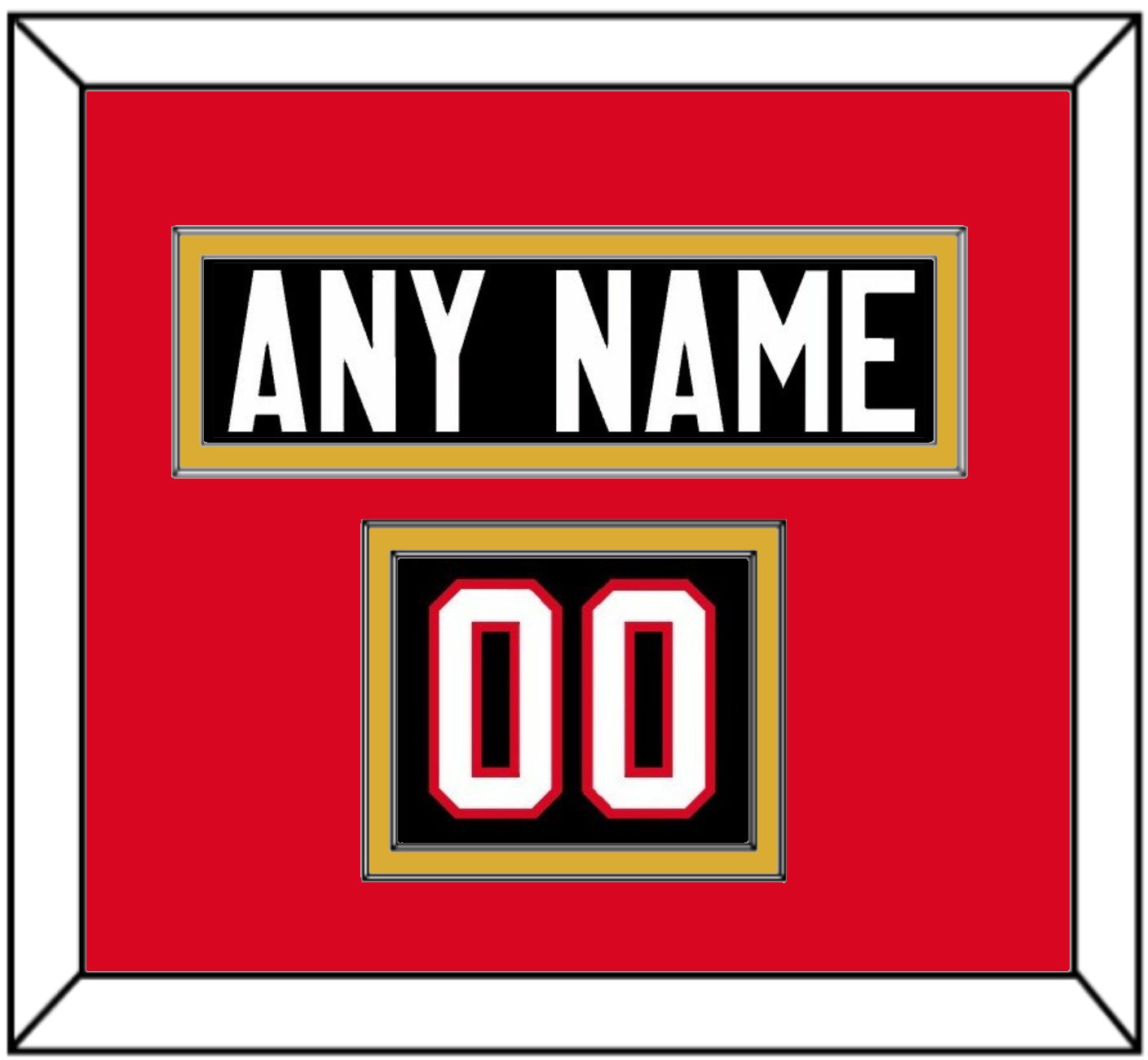 Canada Men’s Hockey Nameplate & Number (Shoulder) - 2014 Olympics Alternate Black - Signature Tier 3