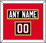 Canada Men’s Hockey Nameplate & Number (Shoulder) - 2014 Olympics Alternate Black - Double Mat 3