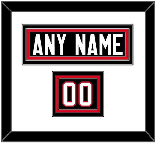 Canada Men’s Hockey Nameplate & Number (Shoulder) - 2014 Olympics Alternate Black - Premier Tier 1
