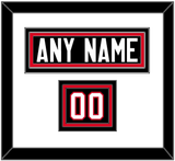 Canada Men’s Hockey Nameplate & Number (Shoulder) - 2014 Olympics Alternate Black - Triple Mat 1