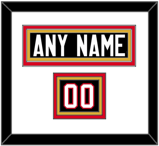 Canada Men’s Hockey Nameplate & Number (Shoulder) - 2014 Olympics Alternate Black - Premier Tier 2