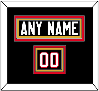 Canada Men’s Hockey Nameplate & Number (Shoulder) - 2014 Olympics Alternate Black - Premier Tier 3