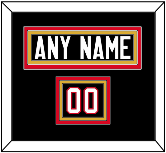 Canada Men’s Hockey Nameplate & Number (Shoulder) - 2014 Olympics Alternate Black - Premier Tier 3