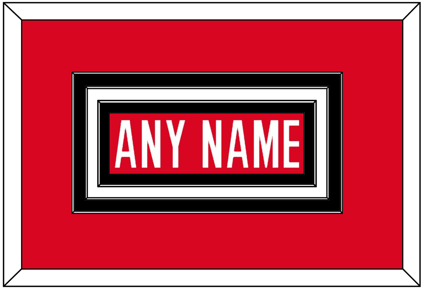 Canada Men’s Hockey Nameplate - 2006 Olympics Road Red - Premier Tier 1