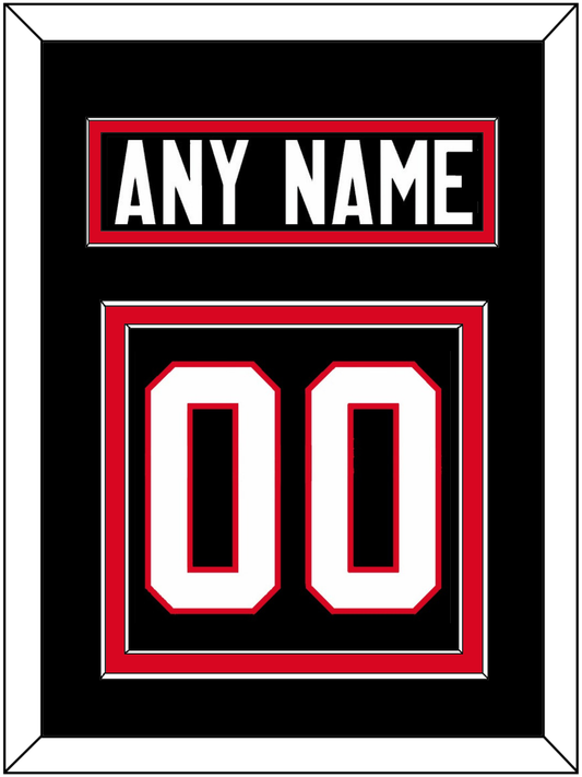 Canada Men’s Hockey Nameplate & Number (Back) - 2014 Olympics Alternate Black - Signature Tier 2