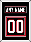 Canada Men’s Hockey Nameplate & Number (Back) - 2014 Olympics Alternate Black - Double Mat 2