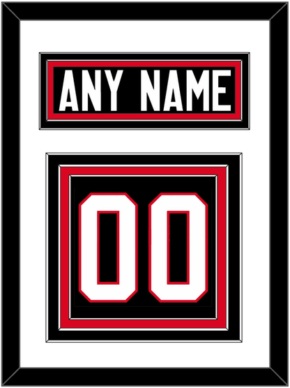 Canada Men's Hockey Nameplate & Number (Back) - 2014 Olympics Alternate Black - Premier Tier 1