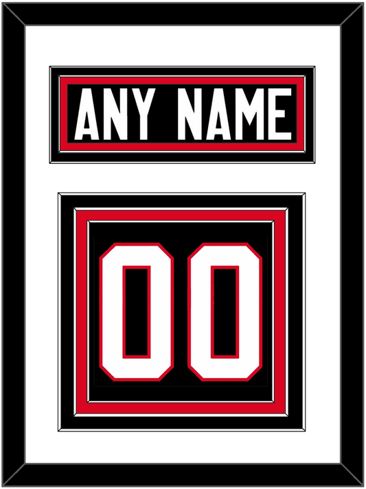 Canada Men's Hockey Nameplate & Number (Back) - 2014 Olympics Alternate Black - Premier Tier 1