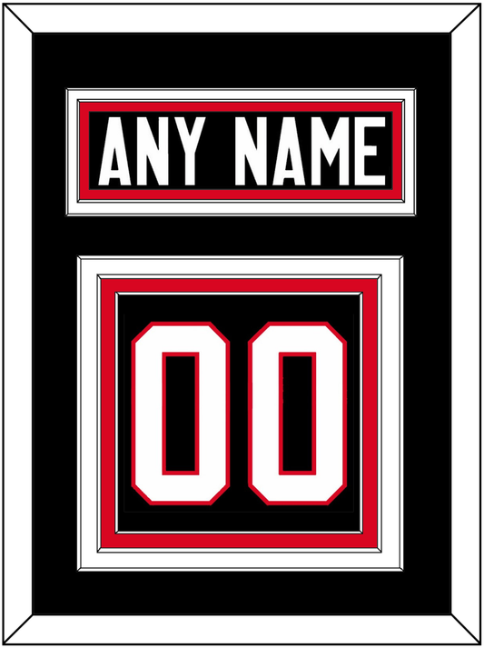 Canada Men's Hockey Nameplate & Number (Back) - 2014 Olympics Alternate Black - Premier Tier 3