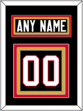 Canada Men's Hockey Nameplate & Number (Back) - 2014 Olympics Alternate Black - Triple Mat 4