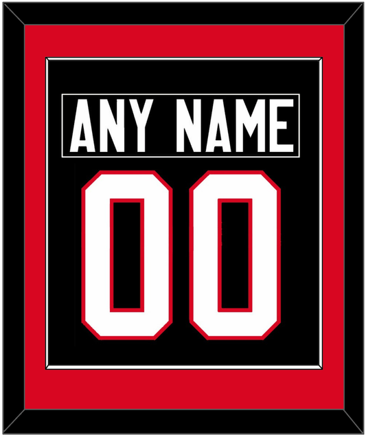 Canada Men's Hockey Nameplate & Number (Back) Combined - 2014 Olympics Alternate Black - Essential Tier 2
