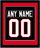 Canada Men's Hockey Nameplate & Number (Back) Combined - 2014 Olympics Alternate Black - Single Mat 2