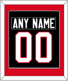 Canada Men's Hockey Nameplate & Number (Back) Combined - 2014 Olympics Alternate Black - Single Mat 2