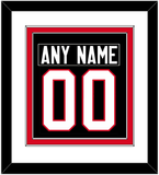 Canada Men's Hockey Nameplate & Number (Back) Combined - 2014 Olympics Alternate Black - Double Mat 1