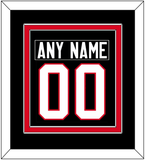 Canada Men's Hockey Nameplate & Number (Back) Combined - 2014 Olympics Alternate Black - Double Mat 2