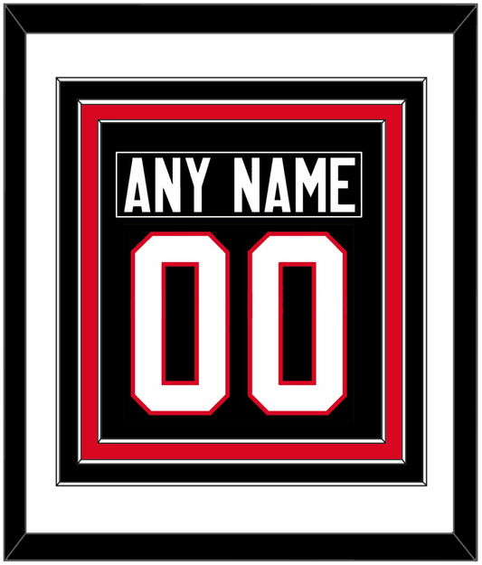 Canada Men's Hockey Nameplate & Number (Back) Combined - 2014 Olympics Alternate Black - Premier Tier 1