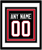 Canada Men's Hockey Nameplate & Number (Back) Combined - 2014 Olympics Alternate Black - Triple Mat 1
