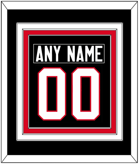 Canada Men's Hockey Nameplate & Number (Back) Combined - 2014 Olympics Alternate Black - Premier Tier 3