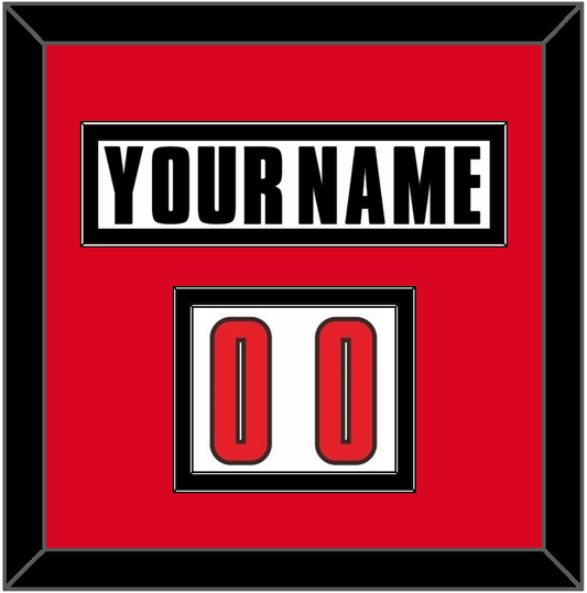 Canada Men’s Hockey Nameplate & Number (Shoulder) - 2002 Olympics Home White - Signature Tier 2