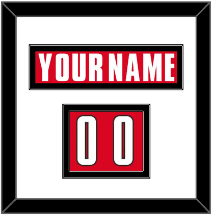 Canada Men’s Hockey Nameplate & Number (Shoulder) - 2002 Olympics Road Red - Signature Tier 1