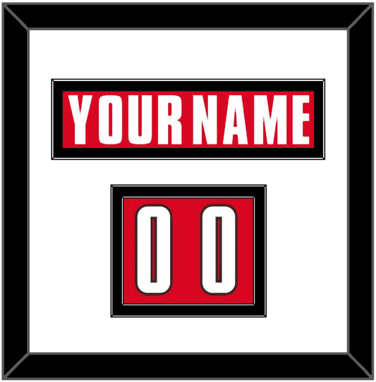 Canada Men’s Hockey Nameplate & Number (Shoulder) - 2002 Olympics Road Red - Signature Tier 1