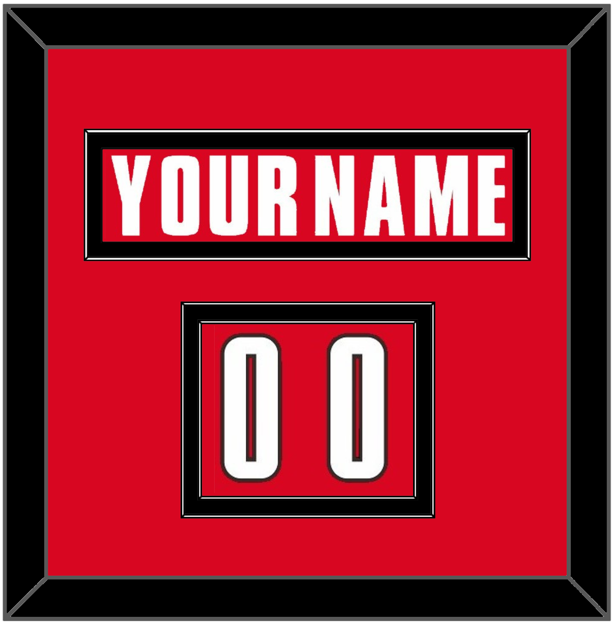Canada Men’s Hockey Nameplate & Number (Shoulder) - 2002 Olympics Road Red - Signature Tier 2