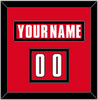 Canada Men’s Hockey Nameplate & Number (Shoulder) - 2002 Olympics Road Red - Signature Tier 2