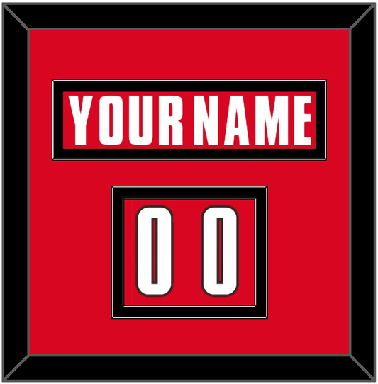 Canada Men’s Hockey Nameplate & Number (Shoulder) - 2002 Olympics Road Red - Signature Tier 2