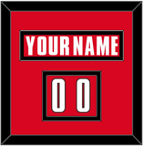 Canada Men’s Hockey Nameplate & Number (Shoulder) - 2002 Olympics Road Red - Double Mat 2