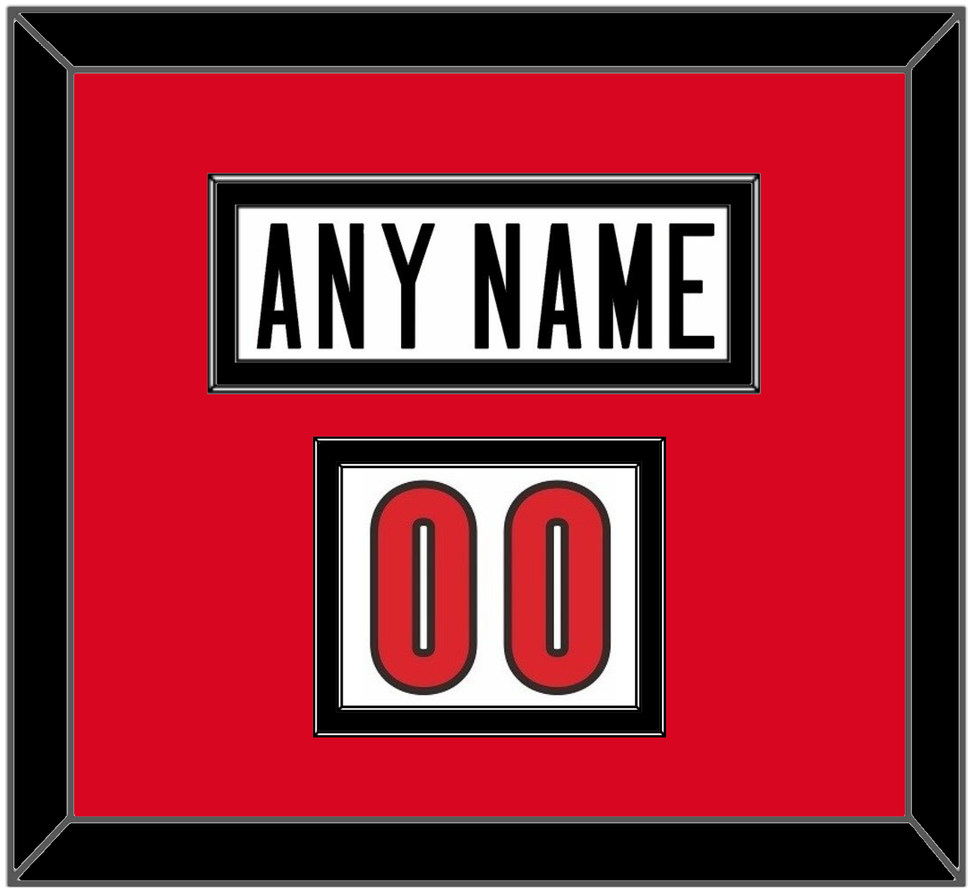 Canada Men’s Hockey Nameplate & Number (Shoulder) - 2006 Olympics Home White - Signature Tier 2