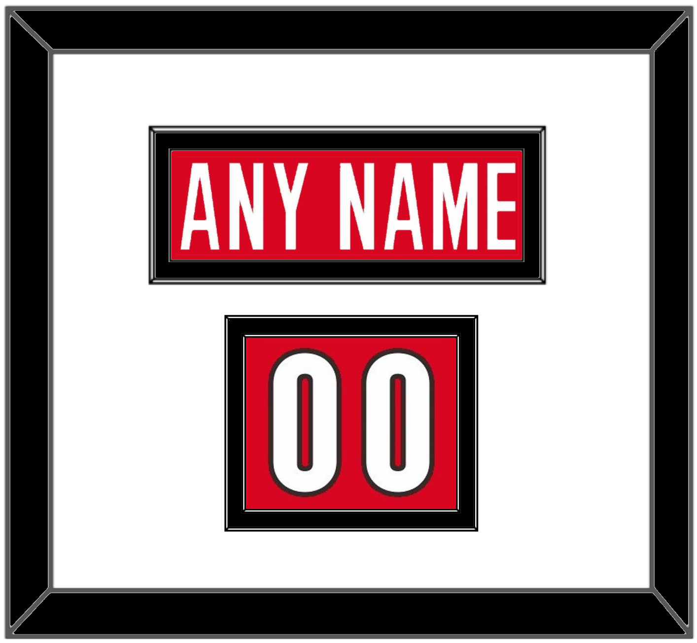 Canada Men’s Hockey Nameplate & Number (Shoulder) - 2006 Olympics Road Red - Signature Tier 1