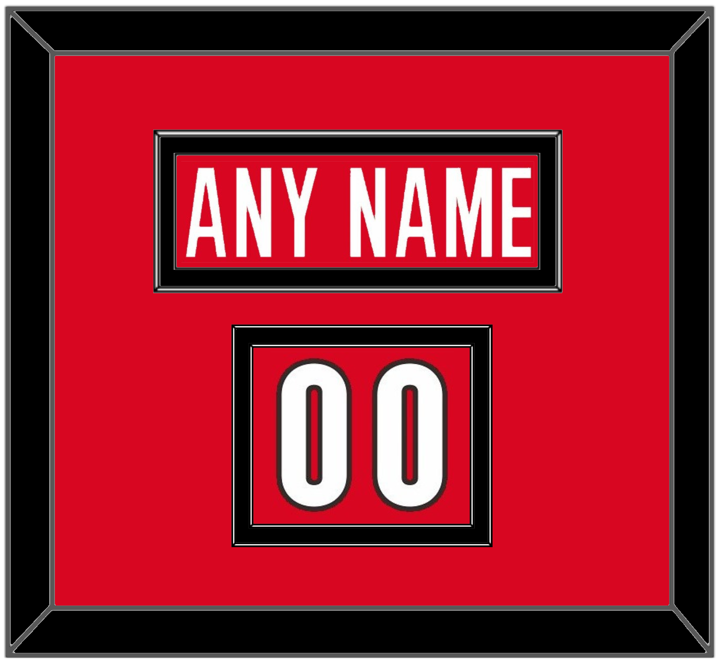 Canada Men’s Hockey Nameplate & Number (Shoulder) - 2006 Olympics Road Red - Signature Tier 2