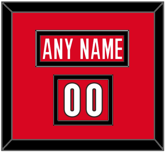Canada Men’s Hockey Nameplate & Number (Shoulder) - 2006 Olympics Road Red - Signature Tier 2