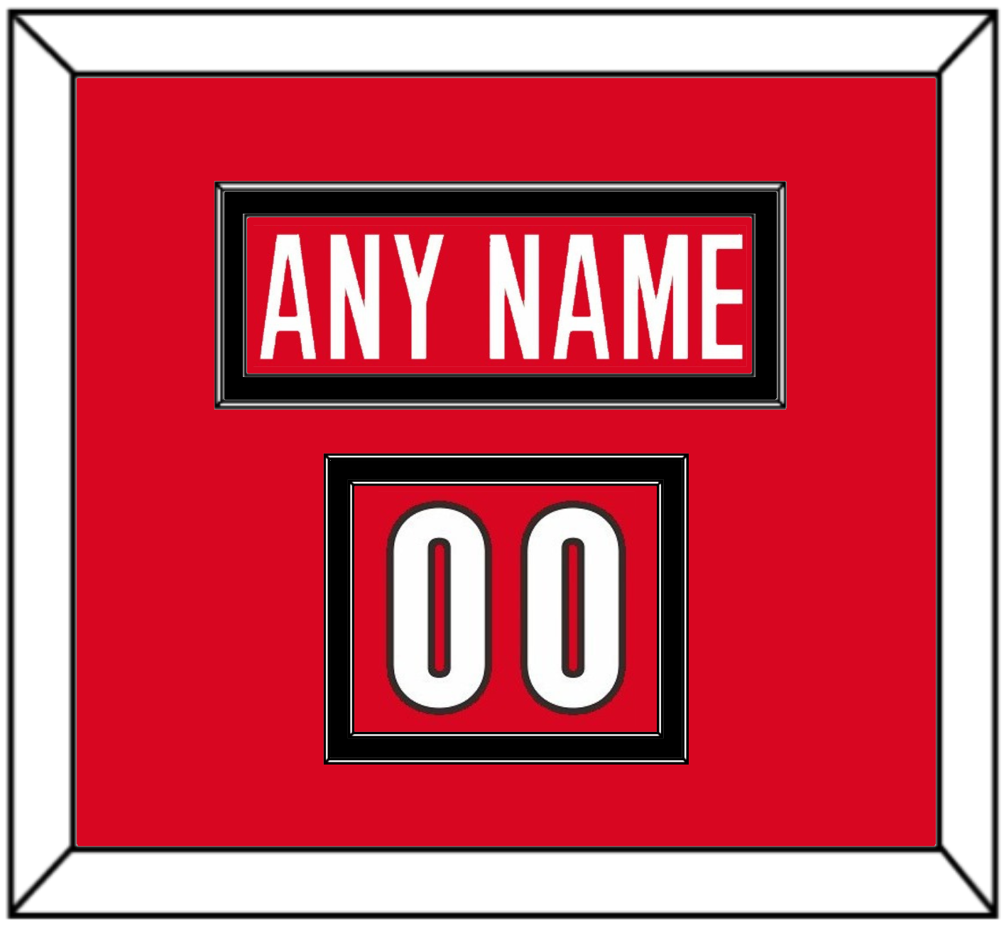 Canada Men’s Hockey Nameplate & Number (Shoulder) - 2006 Olympics Road Red - Signature Tier 2