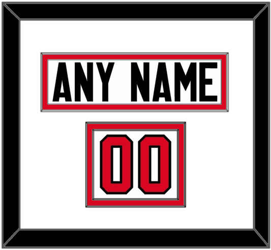 Canada Men’s Hockey Nameplate & Number (Shoulder) - 2014 Olympics Home White - Signature Tier 1