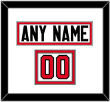 Canada Men’s Hockey Nameplate & Number (Shoulder) - 2014 Olympics Home White - Double Mat 1