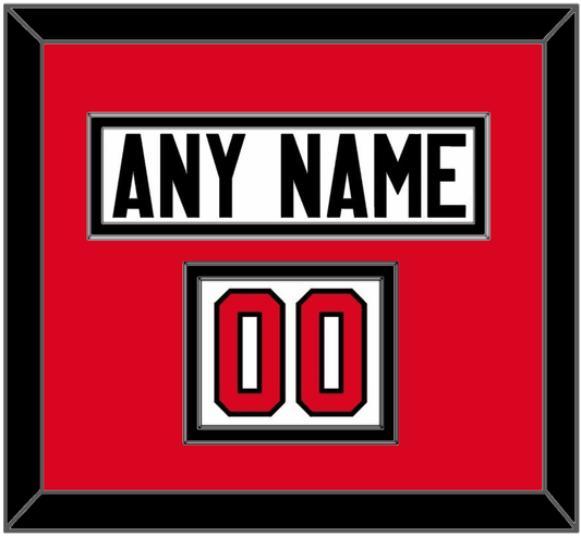 Canada Men’s Hockey Nameplate & Number (Shoulder) - 2014 Olympics Home White - Signature Tier 2