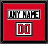 Canada Men’s Hockey Nameplate & Number (Shoulder) - 2014 Olympics Home White - Double Mat 2