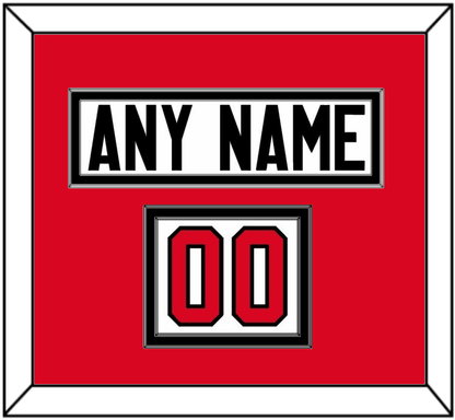 Canada Men’s Hockey Nameplate & Number (Shoulder) - 2014 Olympics Home White - Signature Tier 2