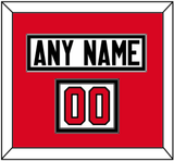 Canada Men’s Hockey Nameplate & Number (Shoulder) - 2014 Olympics Home White - Double Mat 2